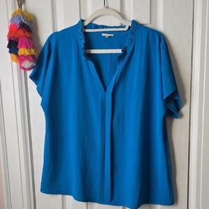 NWOT Vibrant Blue Blouse